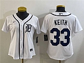 Women's Detroit Tigers #33 Colt Keith White Cool Base Stitched Jersey,baseball caps,new era cap wholesale,wholesale hats